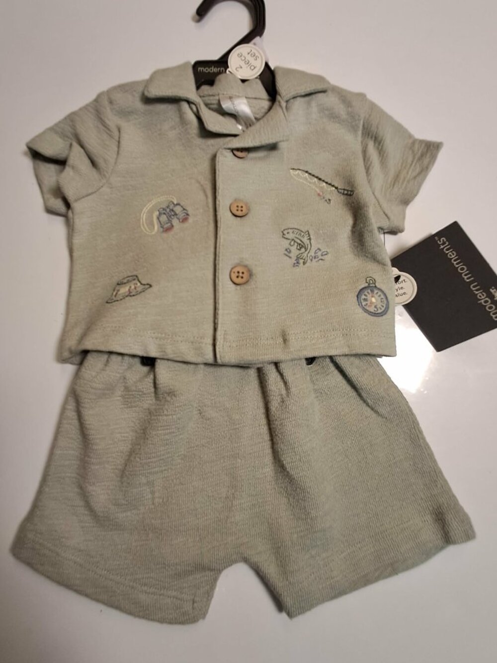 Modern Moments Gerber Baby Boy 2-Pc Set 0-3M